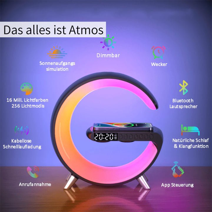 Universal shoppers - Unique atmospheric LED light with wireless charger